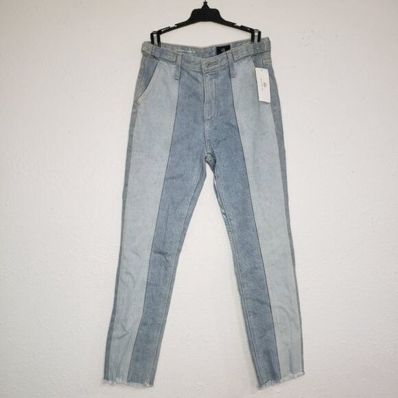 NWT AG Isabelle Paneled Straight Jeans in Infamous Size 27 - Picture 2 of 15